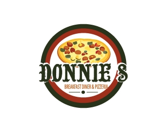 Donnie’s Breakfast Diner & Pizzeria logo design by samuraiXcreations