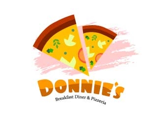 Donnie’s Breakfast Diner & Pizzeria logo design by bayudesain88