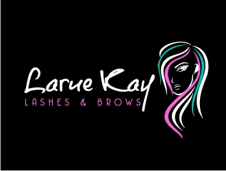 Larue Kay (Lashes & Brows)  logo design by Dawnxisoul393