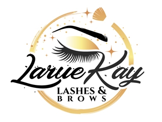 Larue Kay (Lashes & Brows)  logo design by DreamLogoDesign