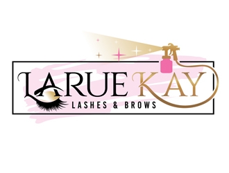 Larue Kay (Lashes & Brows)  logo design by DreamLogoDesign