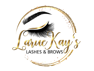 Larue Kay (Lashes & Brows)  logo design by ingepro