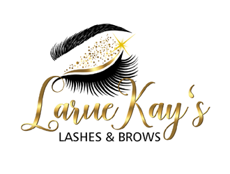 Larue Kay (Lashes & Brows)  logo design by ingepro