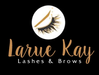 Larue Kay (Lashes & Brows)  logo design by ElonStark