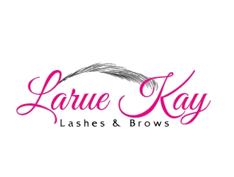 Larue Kay (Lashes & Brows)  logo design by ElonStark