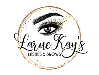 Larue Kay (Lashes & Brows)  logo design by ingepro