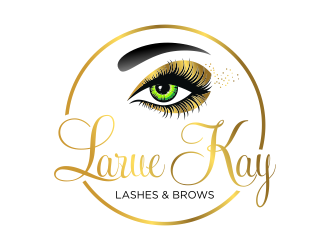 Larue Kay (Lashes & Brows)  logo design by savana