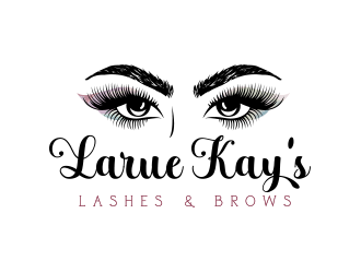 Larue Kay (Lashes & Brows)  logo design by schiena