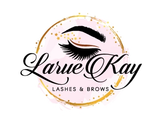 Larue Kay (Lashes & Brows)  logo design by jaize