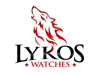 Lykos Watches  logo design by DreamLogoDesign