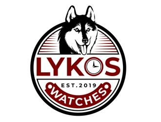 Lykos Watches  logo design by DreamLogoDesign
