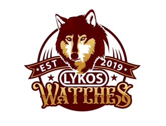 Lykos Watches  logo design by DreamLogoDesign