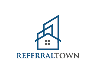 Referral Town logo design by mhala