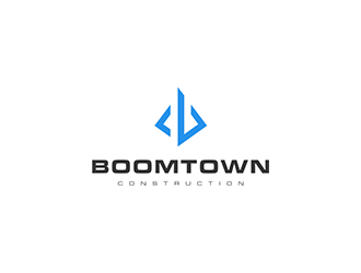 Boomtown Construction logo design by blackcane