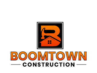 Boomtown Construction logo design by tec343