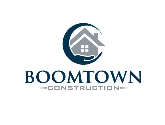 Boomtown Construction logo design by Marianne