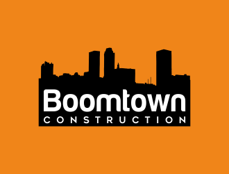 Boomtown Construction logo design by AisRafa
