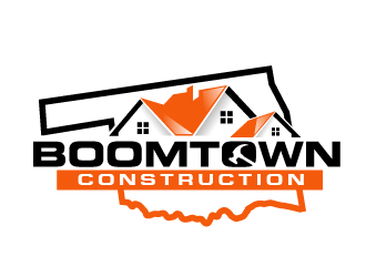 Boomtown Construction logo design by THOR_
