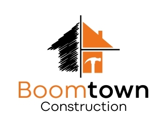Boomtown Construction logo design by adwebicon