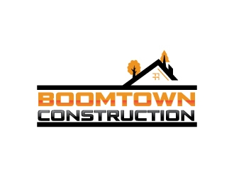 Boomtown Construction logo design by Erasedink
