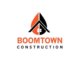 Boomtown Construction logo design by Webphixo