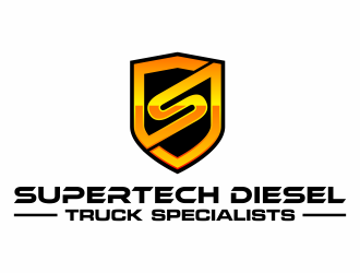Supertech Diesel Truck Specialists logo design by hidro