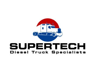 Supertech Diesel Truck Specialists logo design by ElonStark