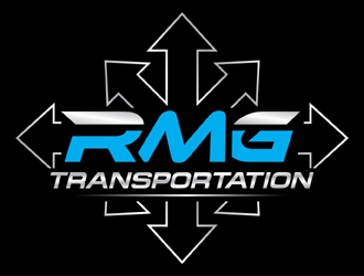 RMG TRANSPORTATION  logo design by MAXR