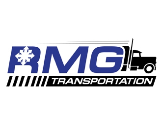 RMG TRANSPORTATION  logo design by MAXR