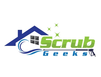 Scrub Geeks logo design by Upoops