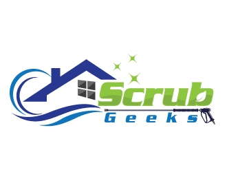 Scrub Geeks logo design by Upoops