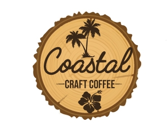 Coastal Craft Coffee logo design by Upoops