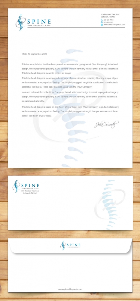 Spine Chiropractic is my Doing business as for marketing.  On my business cards and letter head I want Spine Chiropractic, PLLC.  Christopher Lewis, D.C. logo design by Boomstudioz