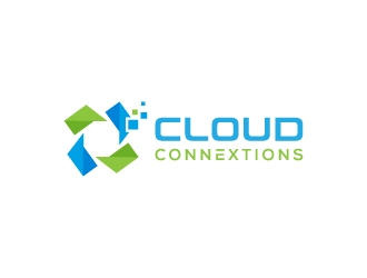 CloudConnextions.com logo design by pencilhand