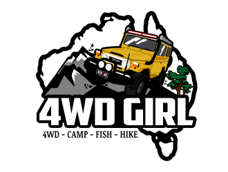4WD GIRL Logo Design
