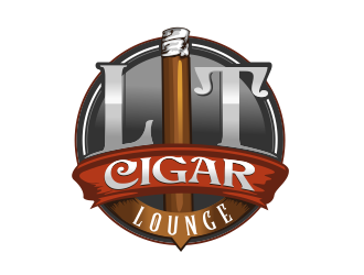 Lit Cigar Lounge logo design by veron