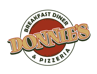 Donnie’s Breakfast Diner & Pizzeria logo design by kunejo