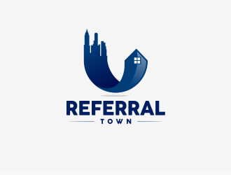 Referral Town logo design by schiena