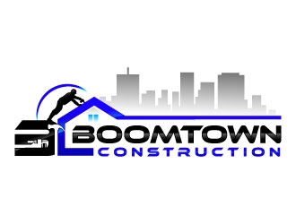 Boomtown Construction logo design by jishu