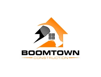 Boomtown Construction logo design by karjen