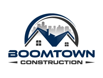 Boomtown Construction logo design by akilis13