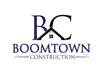 Boomtown Construction logo design by Upoops