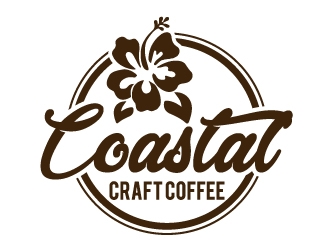 Coastal Craft Coffee logo design by ElonStark