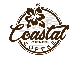 Coastal Craft Coffee logo design by ElonStark