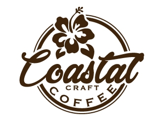 Coastal Craft Coffee logo design by ElonStark