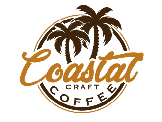 Coastal Craft Coffee logo design by ElonStark