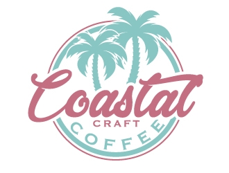 Coastal Craft Coffee logo design by ElonStark