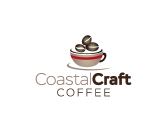 Coastal Craft Coffee logo design by Marianne