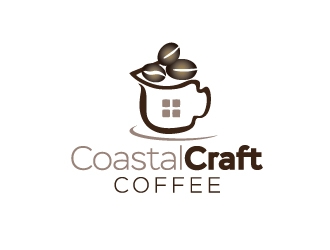 Coastal Craft Coffee logo design by Marianne