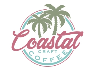 Coastal Craft Coffee logo design by ElonStark